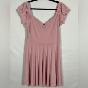 Urban Outfitters Kimchi Blue Pink Ruffle Mini Dress- L